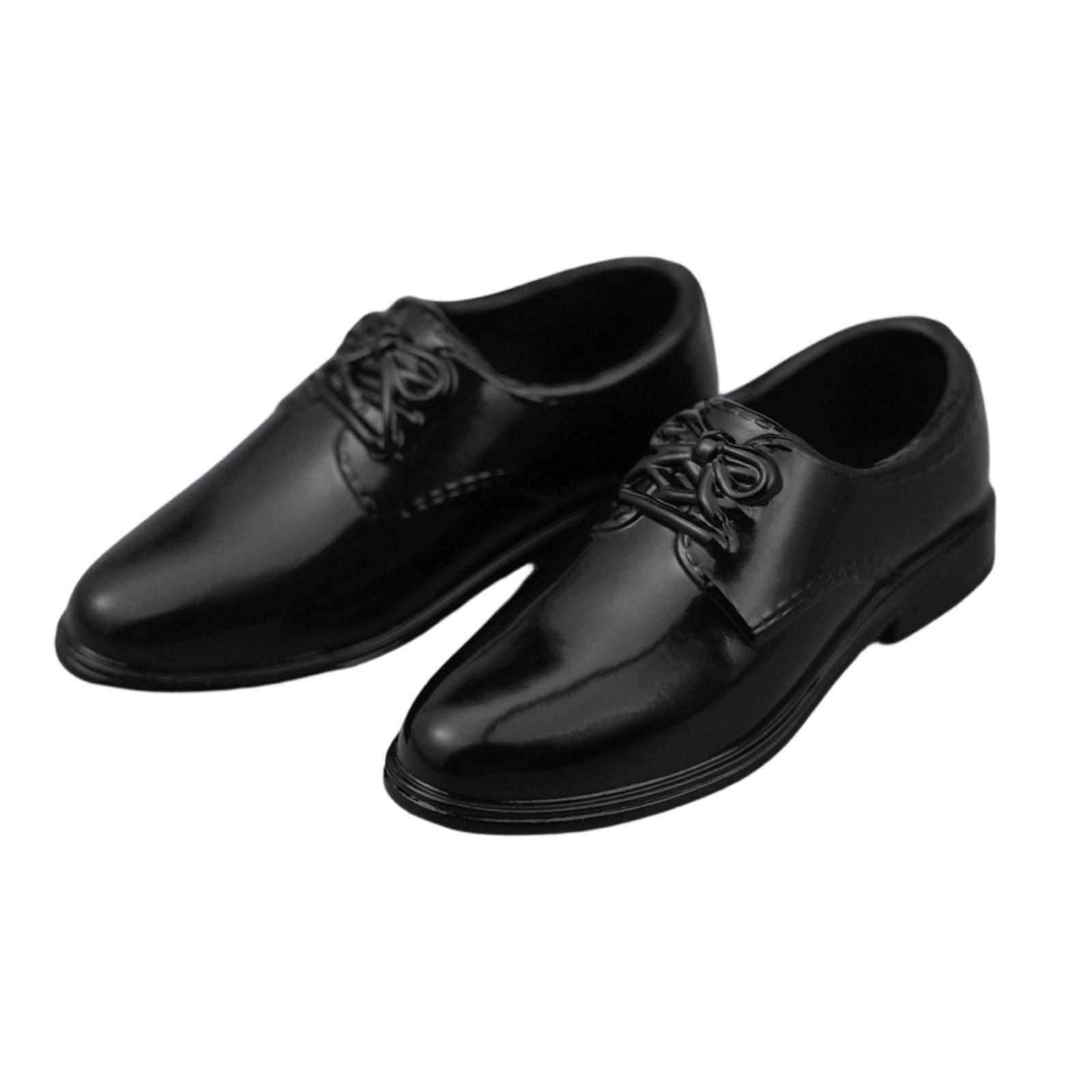 Men'S Accessories Canada - รองเท้าทางการสำหรับผู้ชาย รองเท้าสไตล์อ็อกซ์ฟอร์ดพลาสติก ขนาดเล็ก 1/6 อุปกรณ์เสริมสำหรับตุ๊กตา BJD