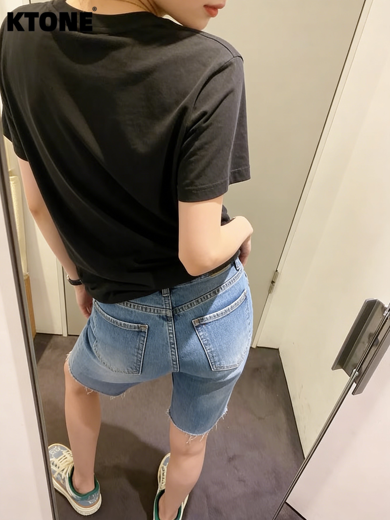 Men'S Accessories For Jeans - กางเกงยีนส์ฮาราจูกุผู้ชาย สีน้ำเงิน ทรงสลิม สตรีทแวร์ ของแท้ ไม่มีอุปกรณ์เสริมหรือเข็มขัด
