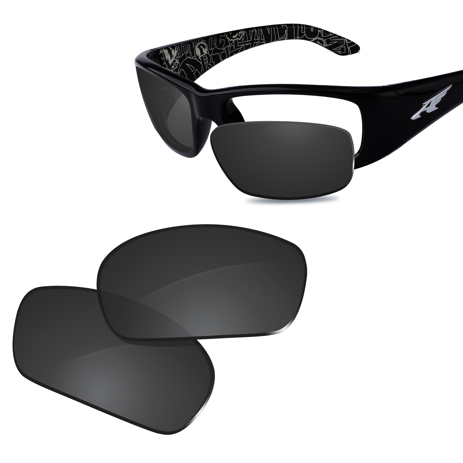 Men Accessories Drawing - Glintbay เลนส์เปลี่ยนโพลาไรซ์ประสิทธิภาพใหม่สำหรับ arnette แว่นตากันแดด AN4178ดึงเร็วหลายสี