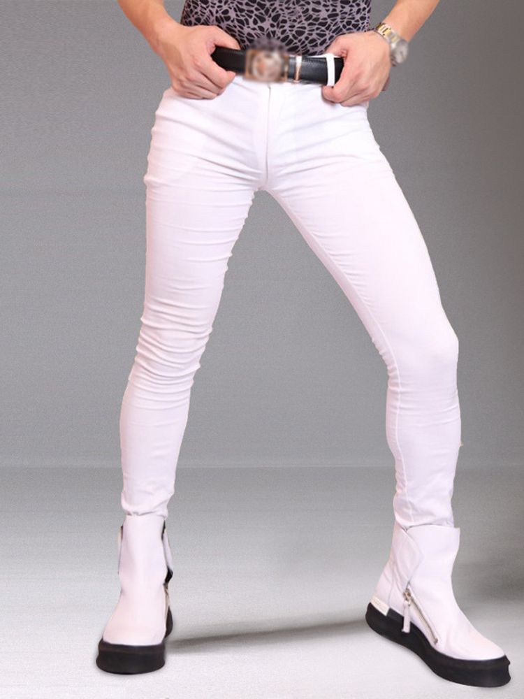 Men'S Accessories For Jeans - M-3XL กางเกงรัดรูป celana JEANS DENIM ผ้ายืดสำหรับผู้ชายกางเกงลำลองกางเกงรัดรูปกางเกงแฟชั่นสตรีทแวร์เลกกิ้งกางเกงวิ่งสแปนนี่