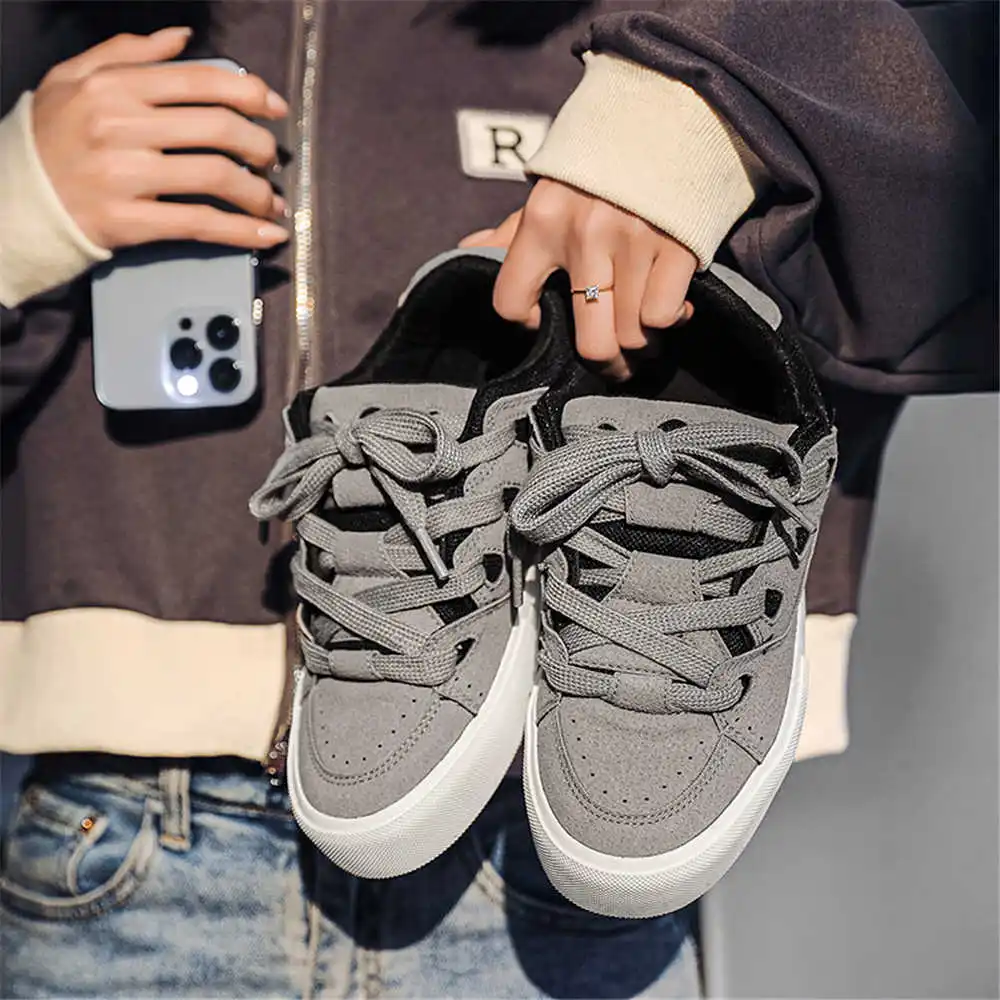 Men'S Accessories Canada - กับ Lacing Hiphop ผู้หญิงรองเท้าสเก็ตบอร์ดวอลเลย์บอลรองเท้าผ้าใบสําหรับสตรี Beige Boot