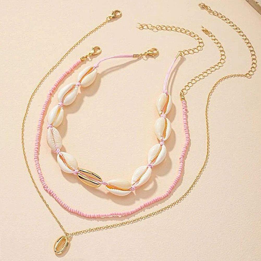 Boho สร้อยคออะคริลิคเปลือกหอยพ - Men'S Vacation Accessories บทวิจารณ์และราคา