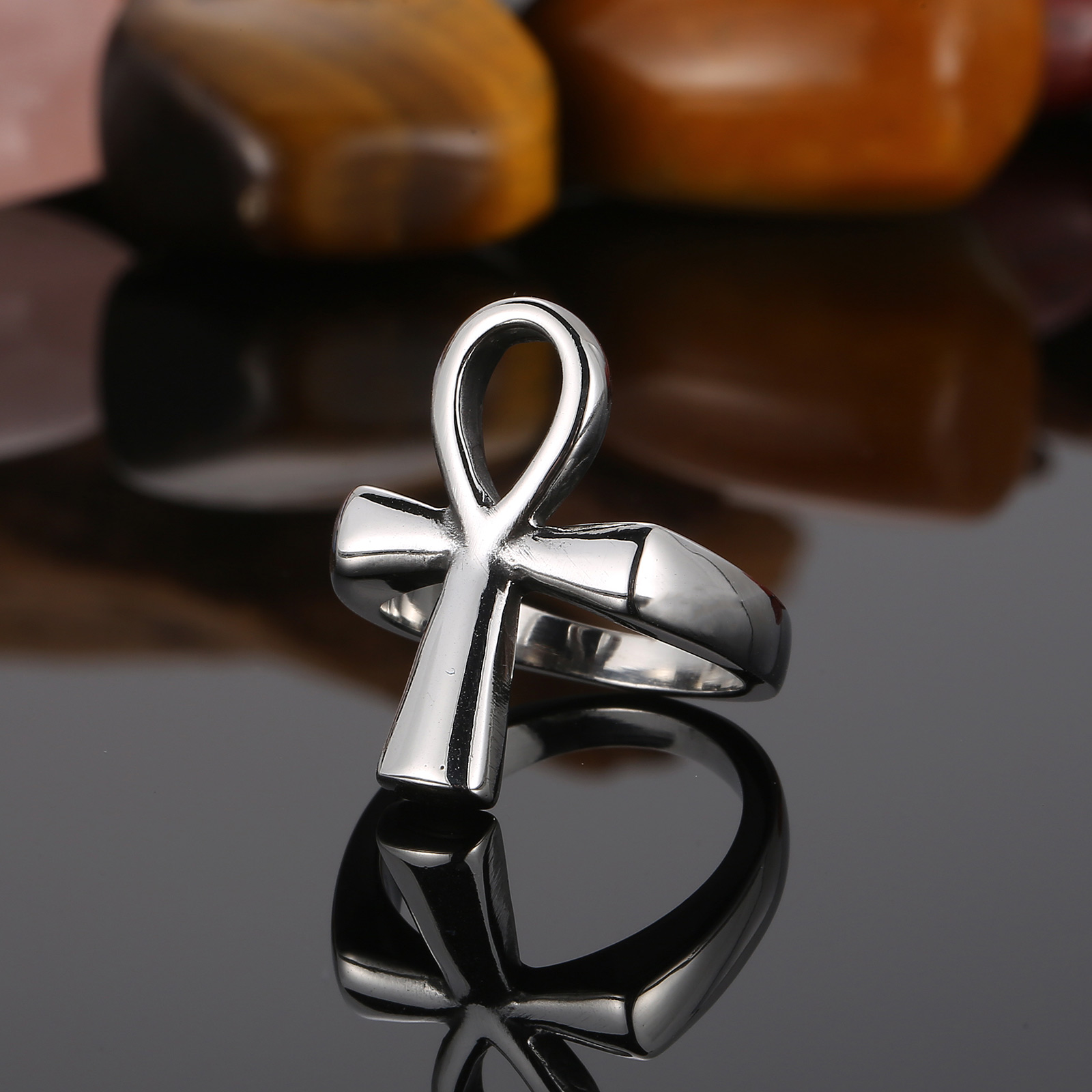 HaoYi สแตนเลสอียิปต์ Cruz แหวน - Men Accessories Egypt บทวิจารณ์และราคา