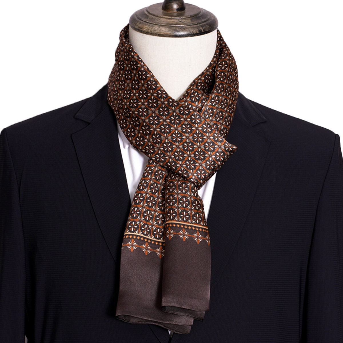 ผ้าพันคอไหมลายทางผู้ชายรุ่นใหม - Men Accessories Sale บทวิจารณ์และราคา
