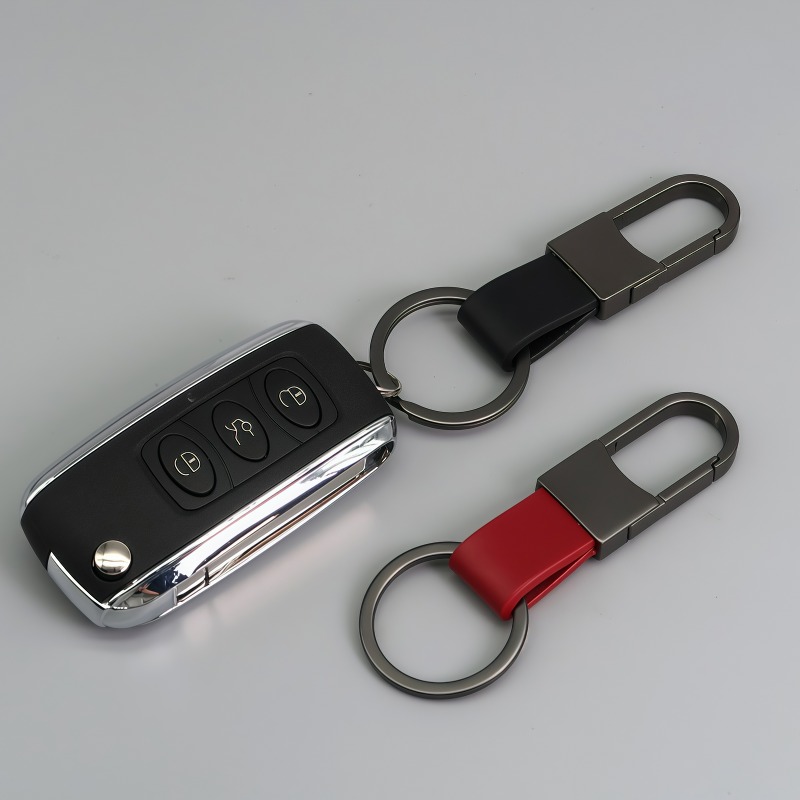 แฟชั่นพวงกุญแจหนังโลโก้ที่กําห - Men Accessories Logo บทวิจารณ์และราคา