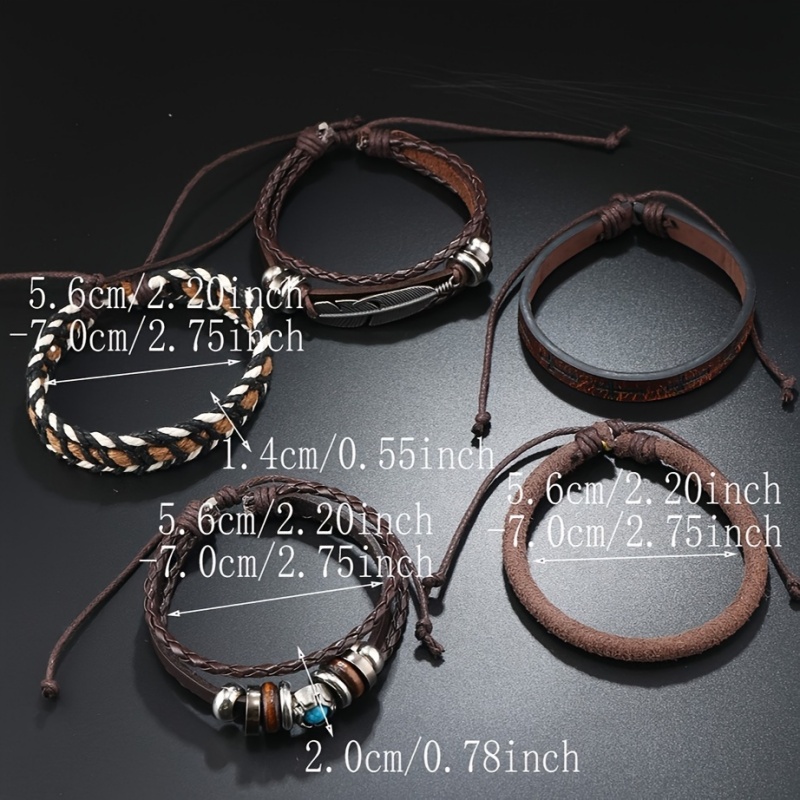 Miss JQ 6 ชิ้น/เซ็ต Vintage PU - Men Accessories Look บทวิจารณ์และราคา