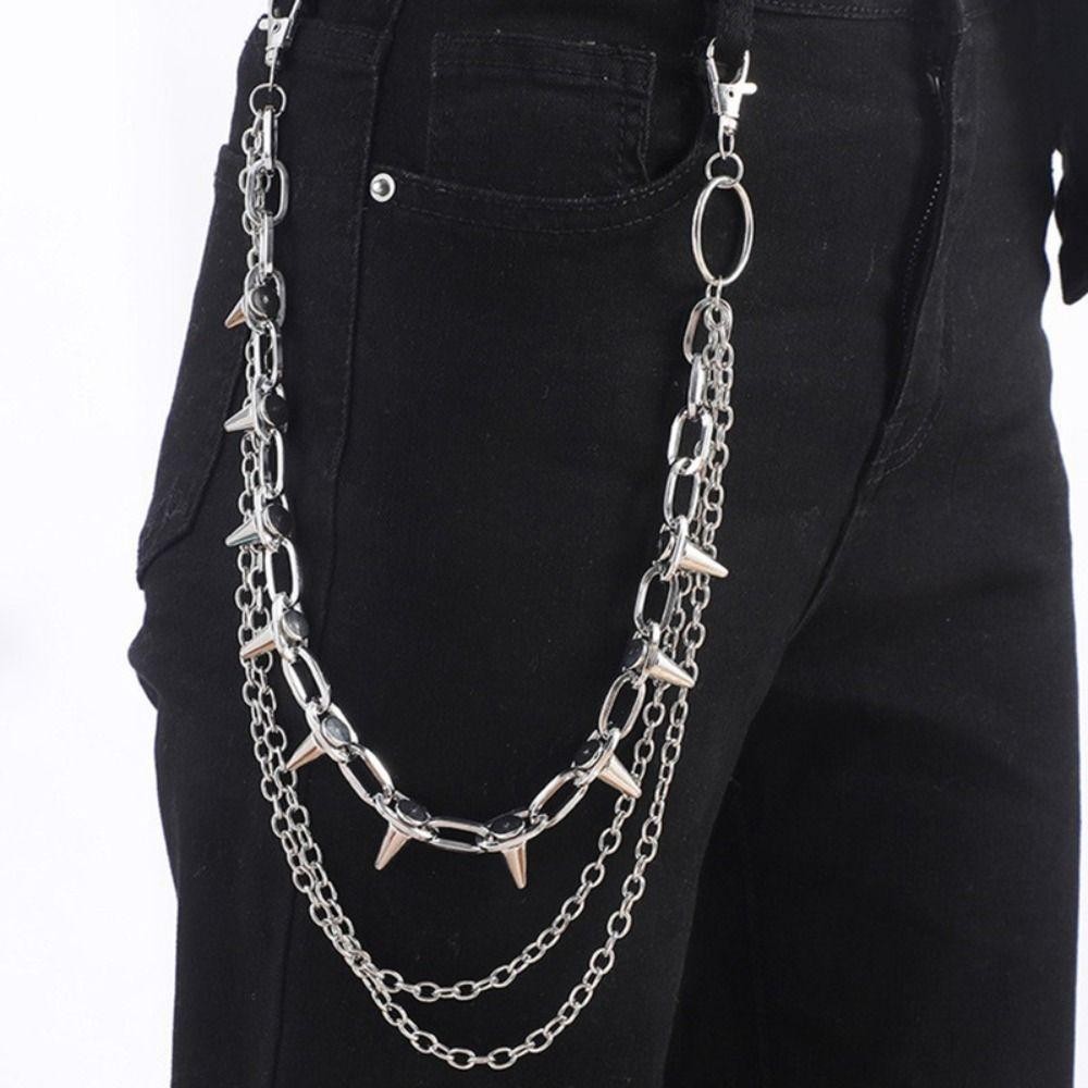 โซ่คาดเอวสไตล์ฮิปฮอป พังก์ร็อก - Men'S Accessories For Jeans บทวิจารณ์และราคา