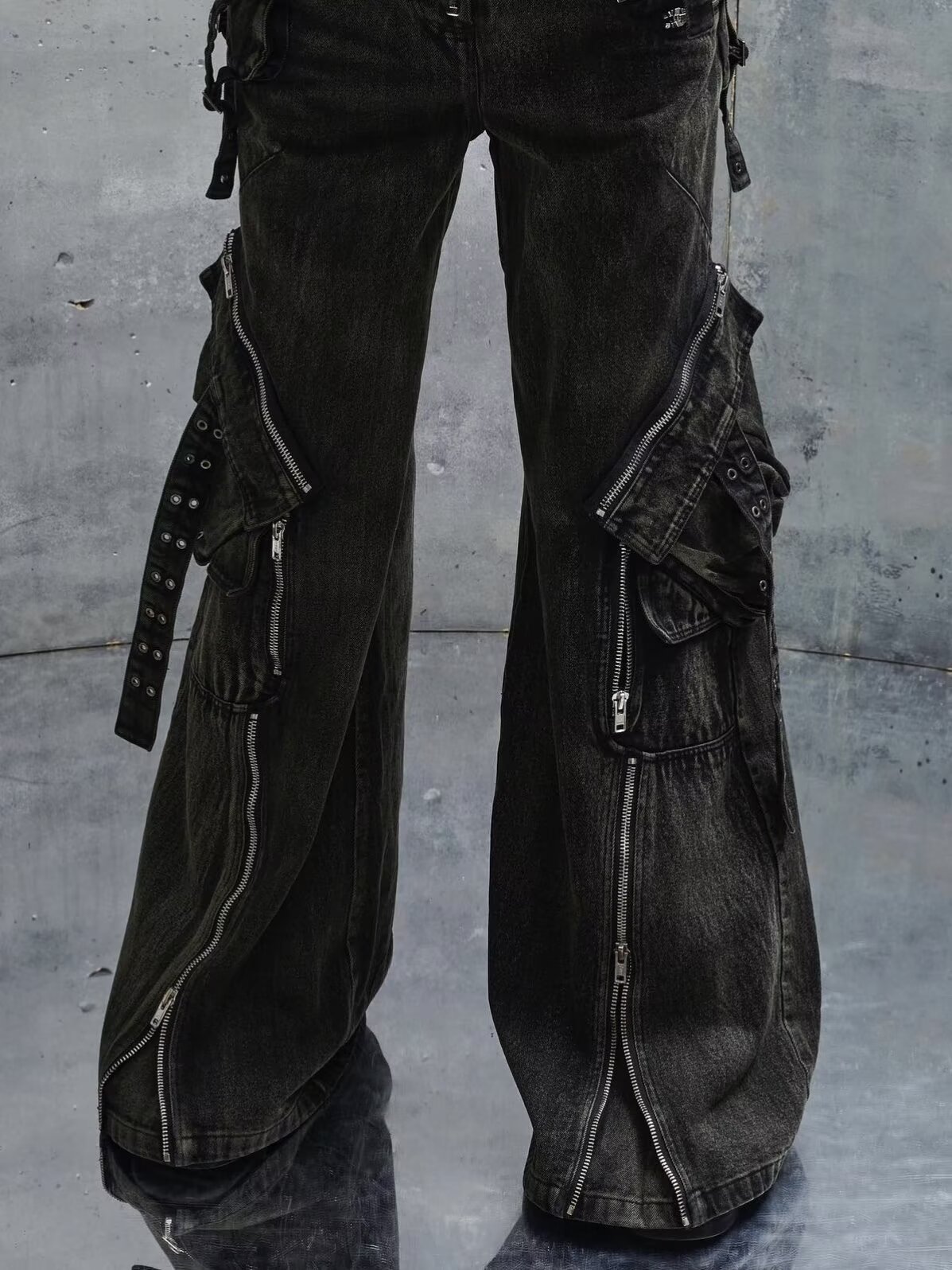 กางเกงยีนส์สีดำสไตล์ Y2K โกธิค - Men'S Accessories For Jeans บทวิจารณ์และราคา