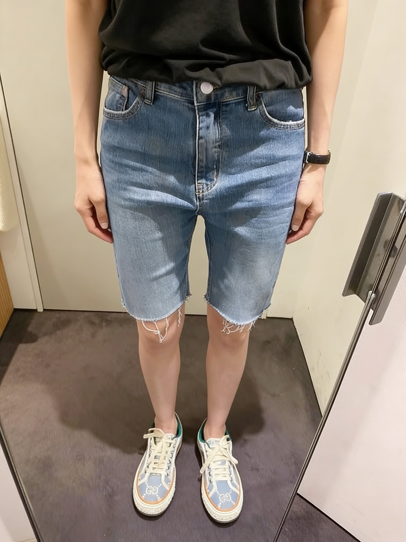 กางเกงยีนส์ฮาราจูกุผู้ชาย สีน้ - Men'S Accessories For Jeans บทวิจารณ์และราคา