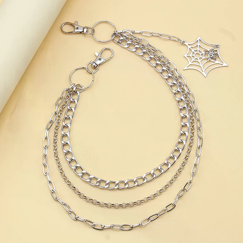 โซ่คล้องกางเกงแฟชั่นพังก์เมทัล - Men'S Accessories For Jeans บทวิจารณ์และราคา