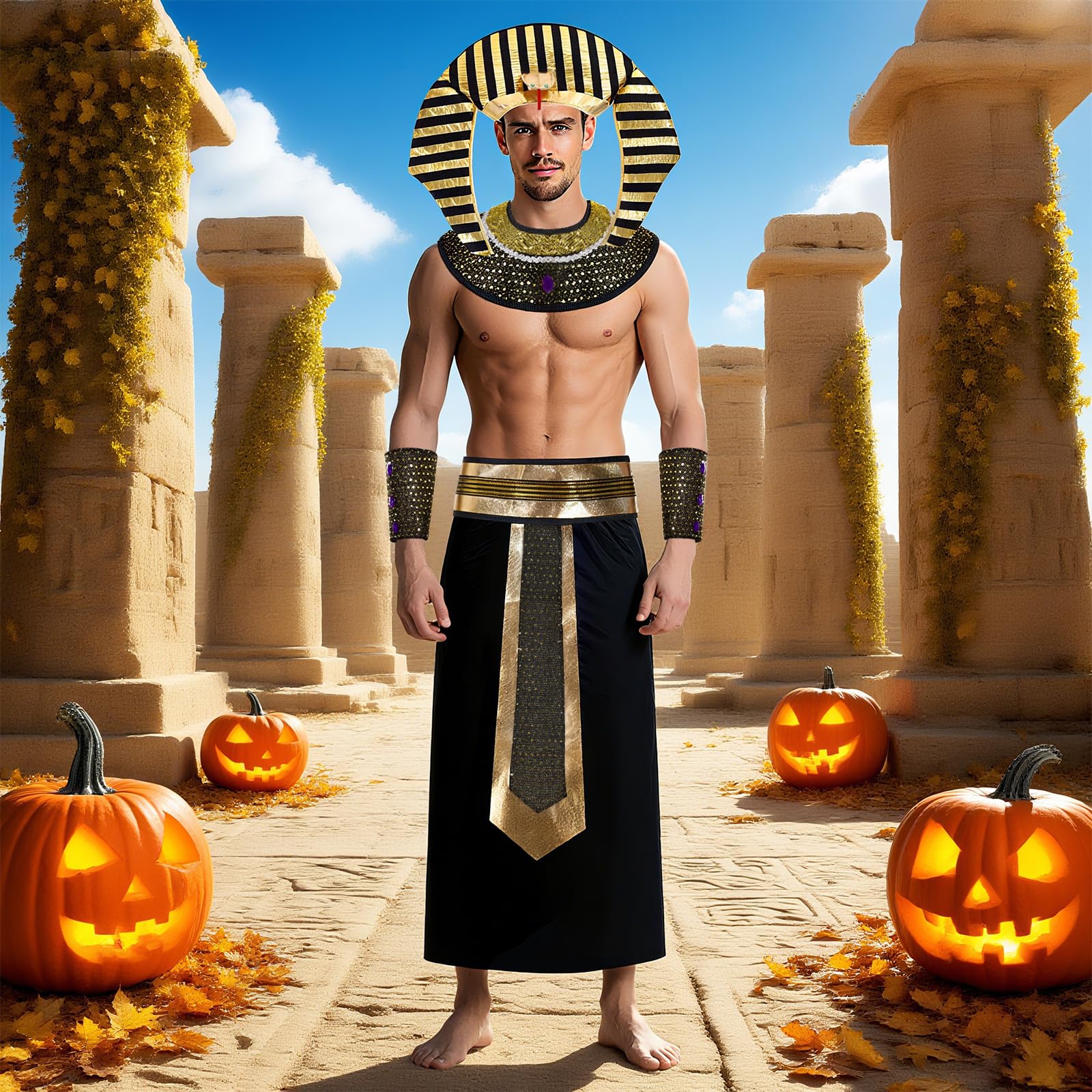 เครื่องประดับชุดคลีโอพัตราอียิ - Men Accessories Egypt บทวิจารณ์และราคา
