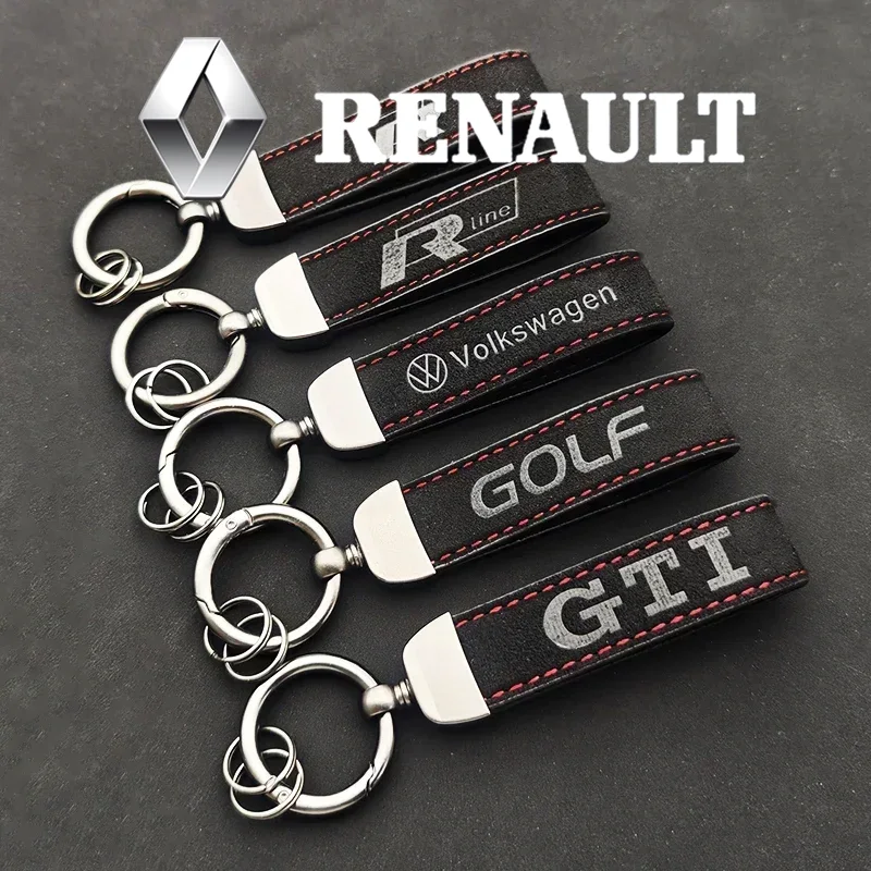 พวงกุญแจหนังกลับแท้ ประดับโลโก - Men Accessories Logo บทวิจารณ์และราคา