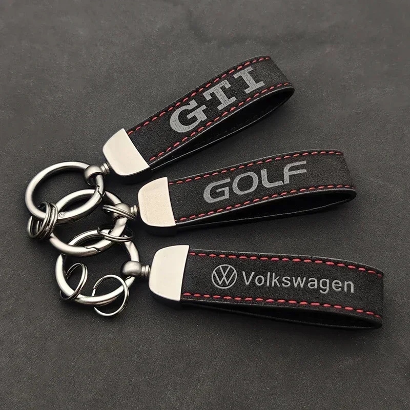 พวงกุญแจหนังกลับแท้ ประดับโลโก - Men Accessories Logo บทวิจารณ์และราคา