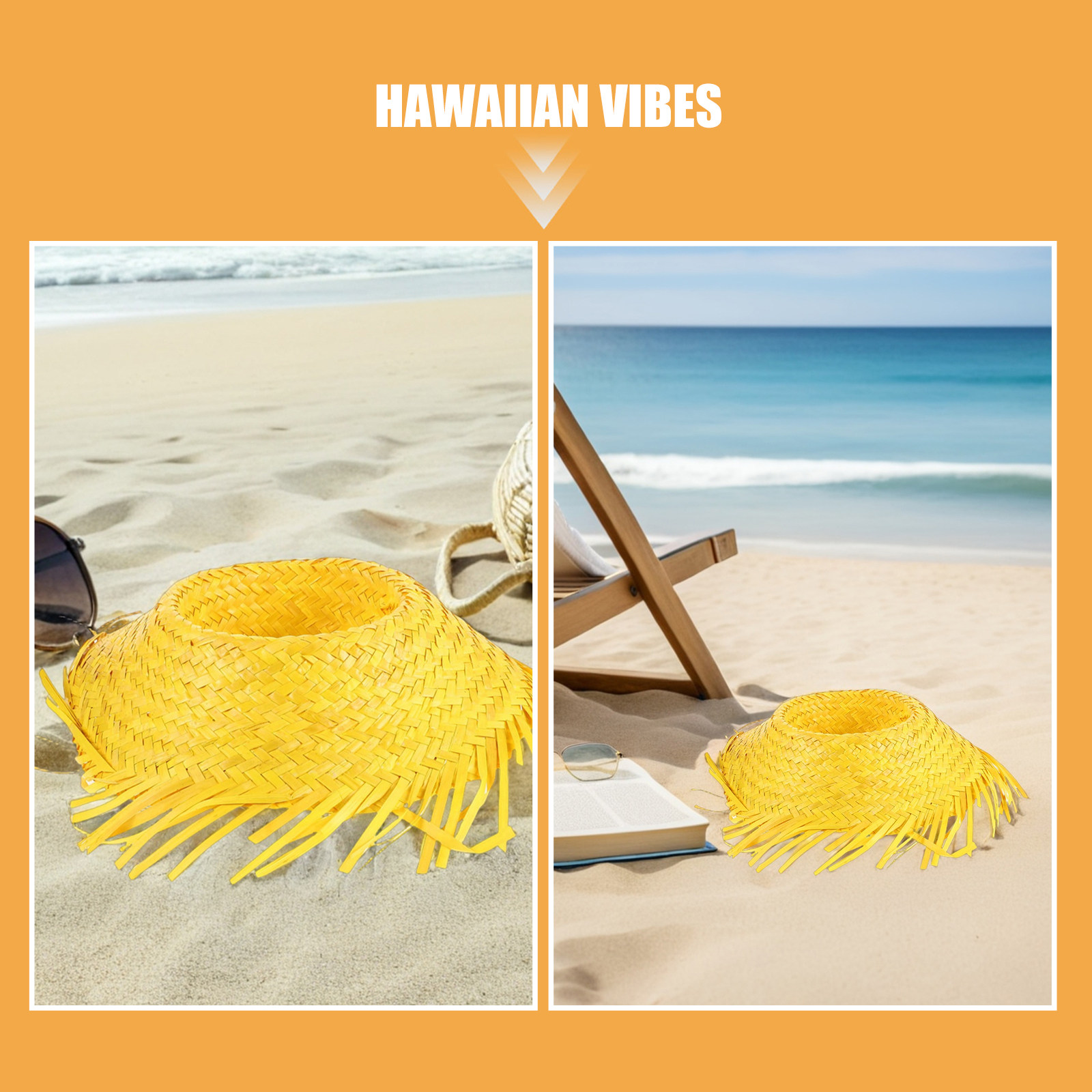หมวกฟางฮาวาย 3 ชิ้น หมวกปาร์ตี - Men'S Vacation Accessories บทวิจารณ์และราคา