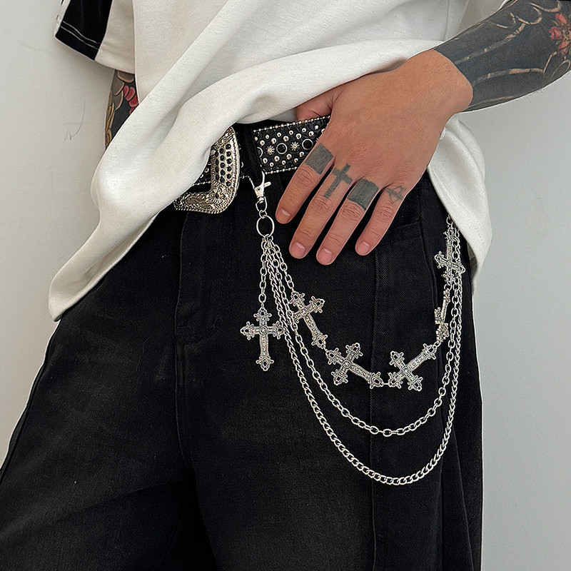แฟชั่น Punk โลหะกางเกง Hip Hop - Men'S Accessories For Jeans บทวิจารณ์และราคา