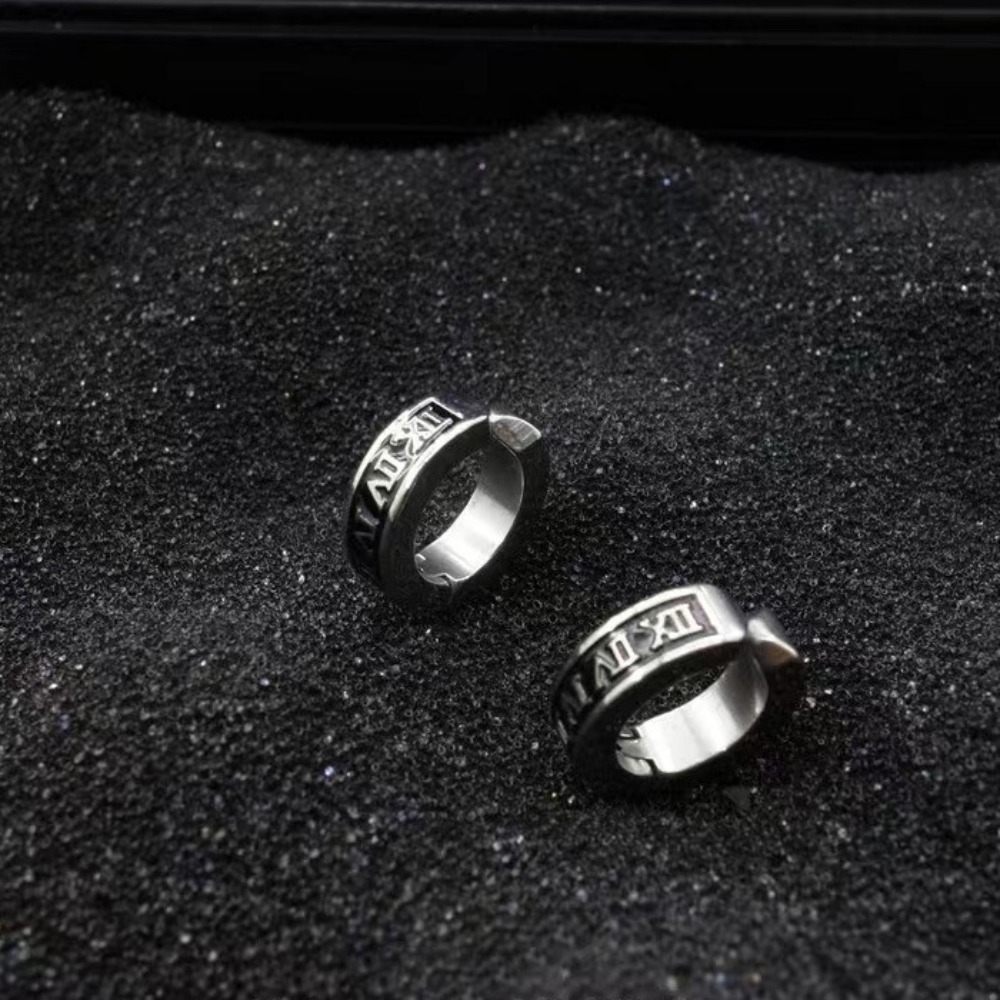 ต่างหูแบบหนีบตัวเลขโรมันสไตล์เ - Men Accessories Look บทวิจารณ์และราคา