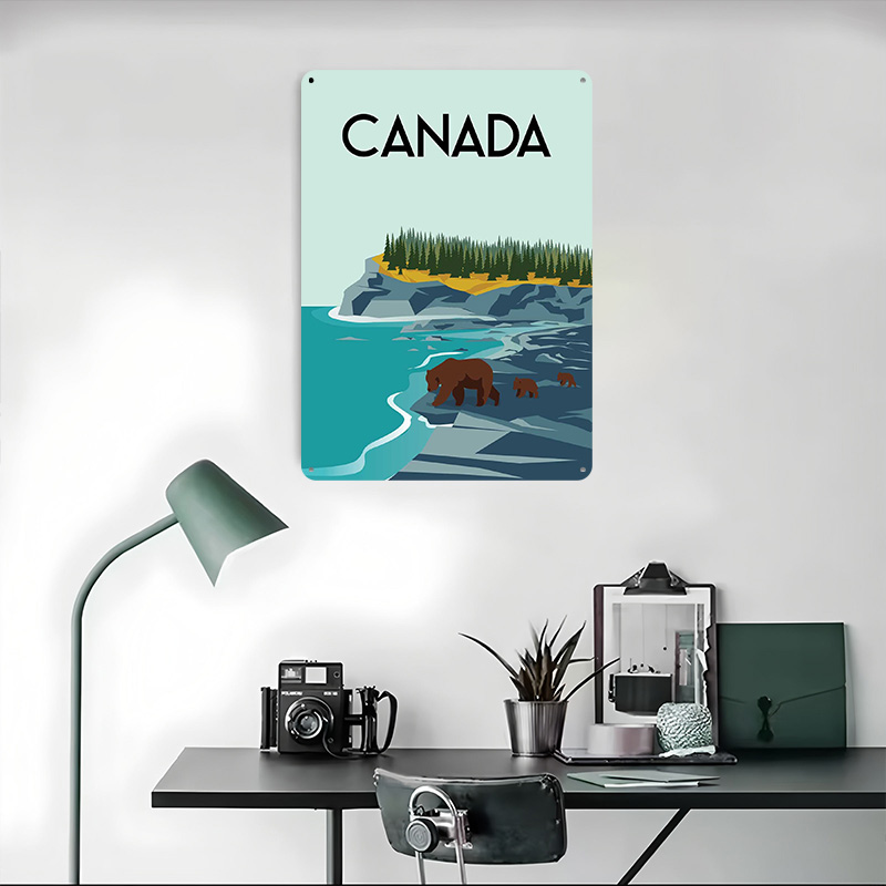โปสเตอร์ท่องเที่ยวแคนาดา งานศิ - Men'S Accessories Canada บทวิจารณ์และราคา
