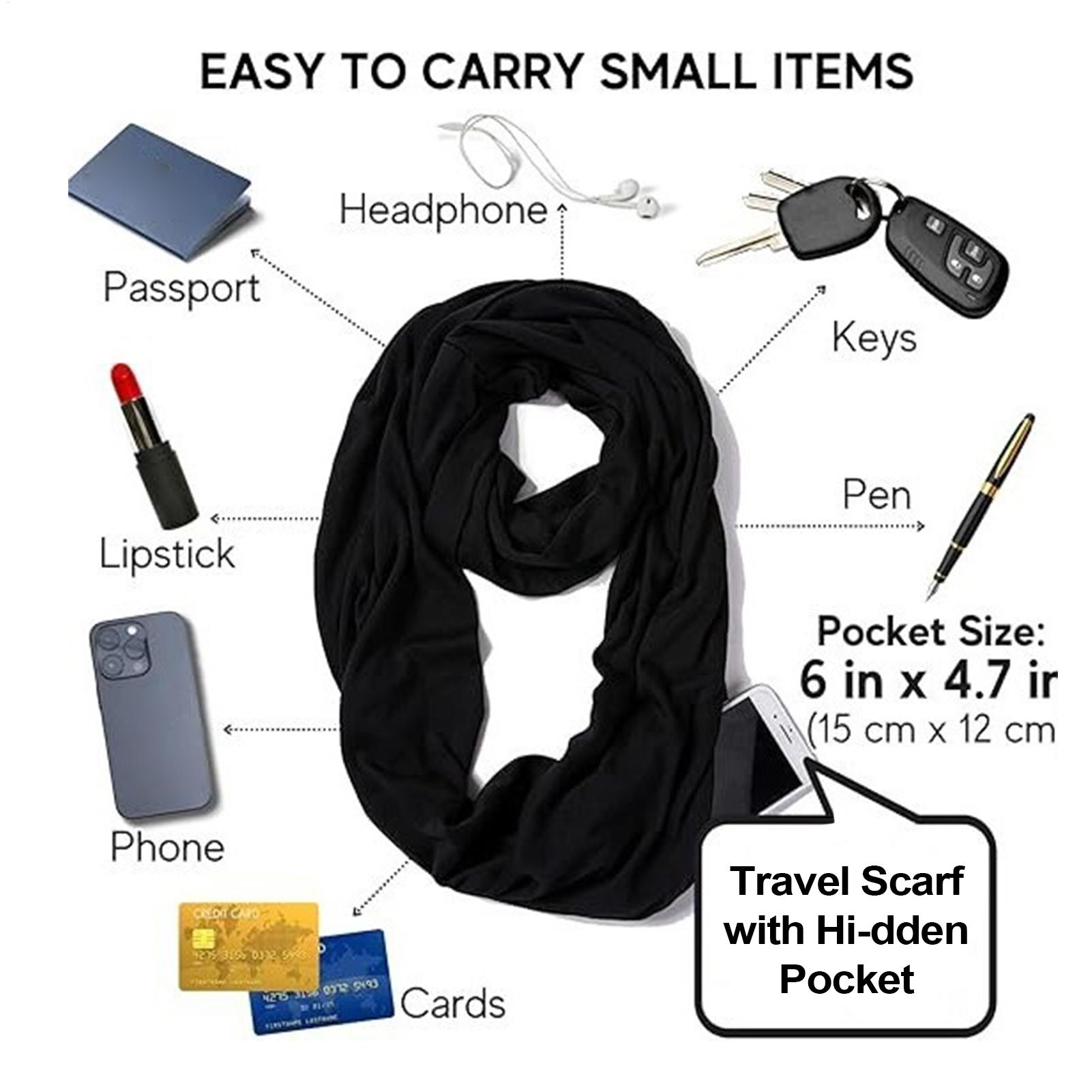 Travel Shawl ผ้าพันคอคอพร้อมกร - Men'S Vacation Accessories บทวิจารณ์และราคา