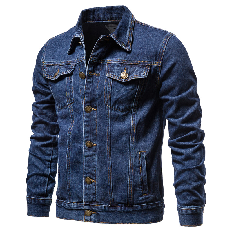 แจ็คเก็ตยีนส์ผู้ชายสีพื้น ฤดูใ - Men'S Accessories For Jeans บทวิจารณ์และราคา