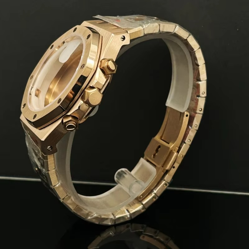 41 มม.Rose Gold สีดํานาฬิกาผู้ - Men Accessories Logo บทวิจารณ์และราคา