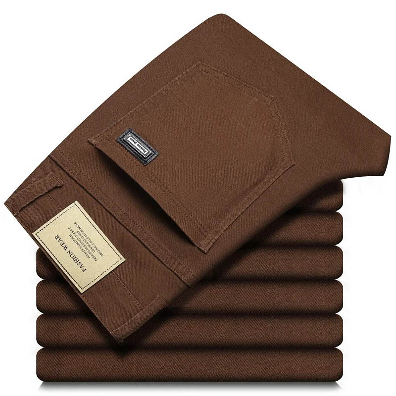 แฟชั่นหลวมตรงธุรกิจสบายๆยืดกาง - Men'S Accessories For Jeans บทวิจารณ์และราคา