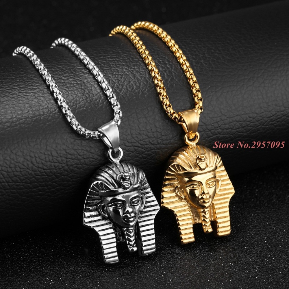 อียิปต์ฟาโรห์วินเทจจี้สแตนเลสส - Men Accessories Egypt บทวิจารณ์และราคา