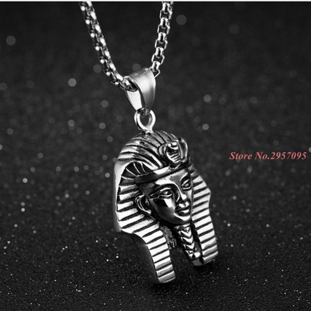 อียิปต์ฟาโรห์วินเทจจี้สแตนเลสส - Men Accessories Egypt บทวิจารณ์และราคา