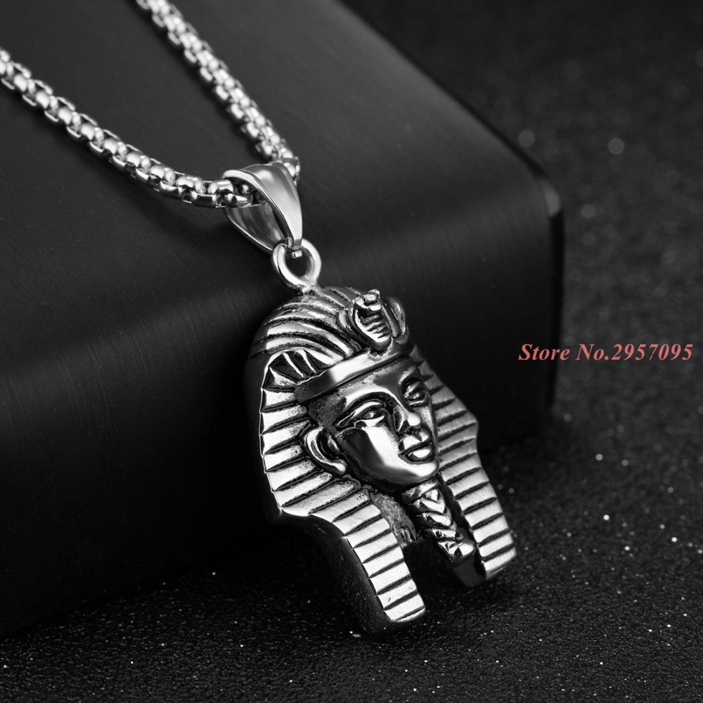 อียิปต์ฟาโรห์วินเทจจี้สแตนเลสส - Men Accessories Egypt บทวิจารณ์และราคา