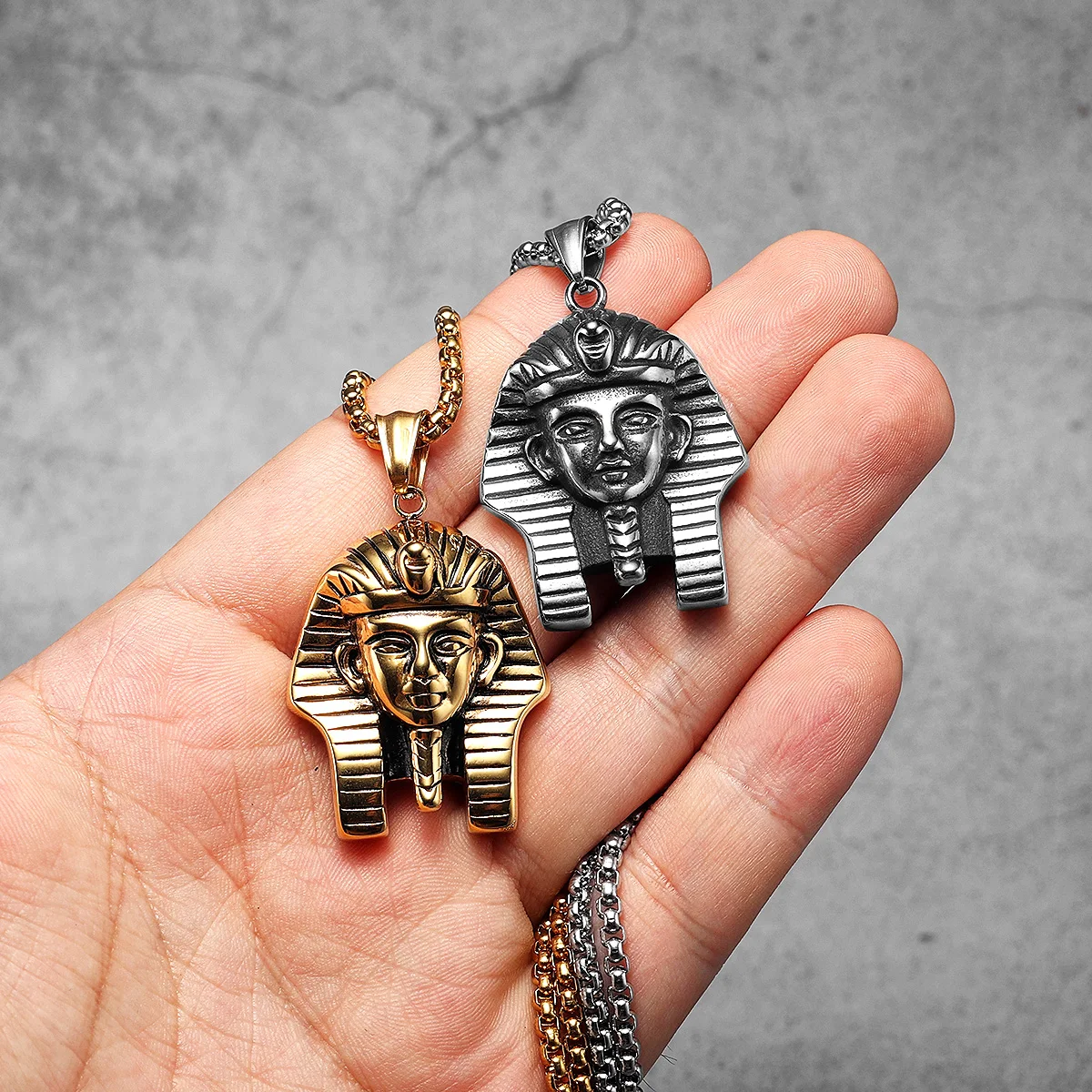 สร้อยคอผู้ชายสไตล์ฟาโรห์สฟิงซ์ - Men Accessories Egypt บทวิจารณ์และราคา