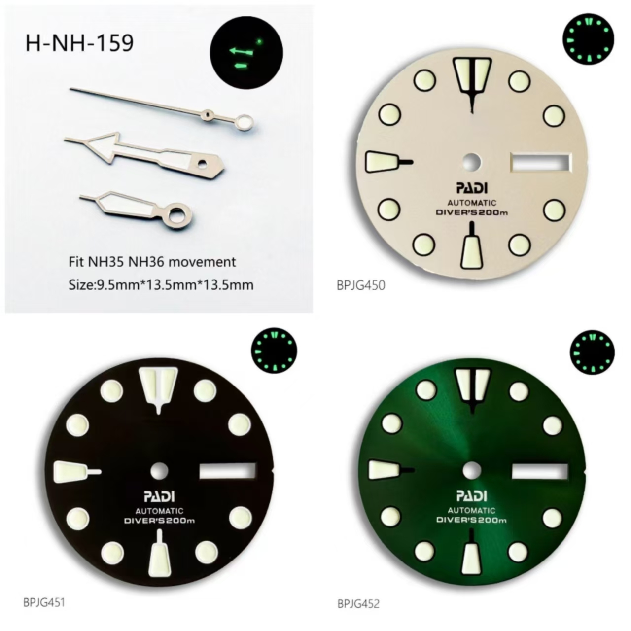 หน้าปัดนาฬิกา NH36 PADI S ขนาด - Men Accessories Logo บทวิจารณ์และราคา